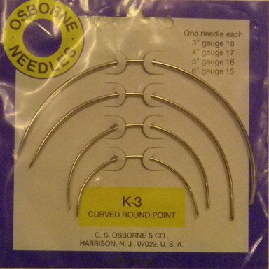 C.S. Osborne & Co. K-4 Curved Round-Point Upholstery Needle - Upholstery  needles